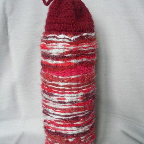 termoska-cervena-a Termoobal - termoska - ručně tkaný barevný obal na sklenici vyroben v Dílně Jinan