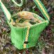 Taška zelená přes rameno ručně tkaná vyrobena v Dílně Jinan.